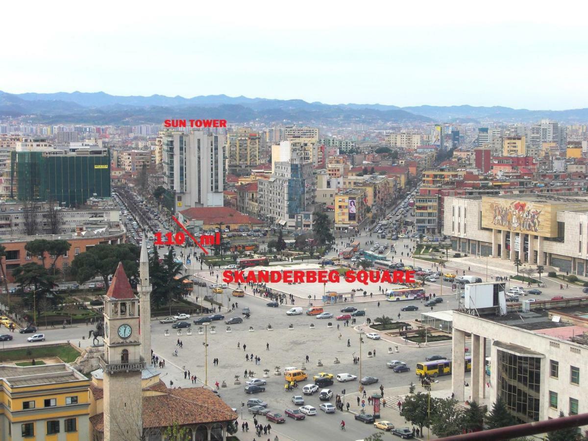 Sun Tower-Center Of Tirana Leilighet Eksteriør bilde